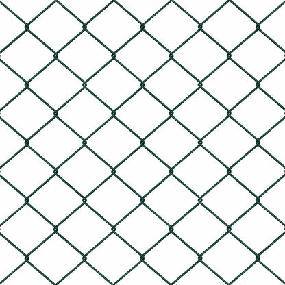 Zaun mit Pfosten Grün 0,6 x 10 m Stahl