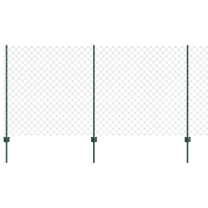 Zaun und Pfosten Grün 1,2 x 10 m Stahl