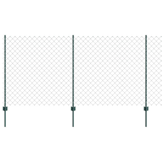 Zaun und Pfosten Grün 1,2 x 25 m Stahl