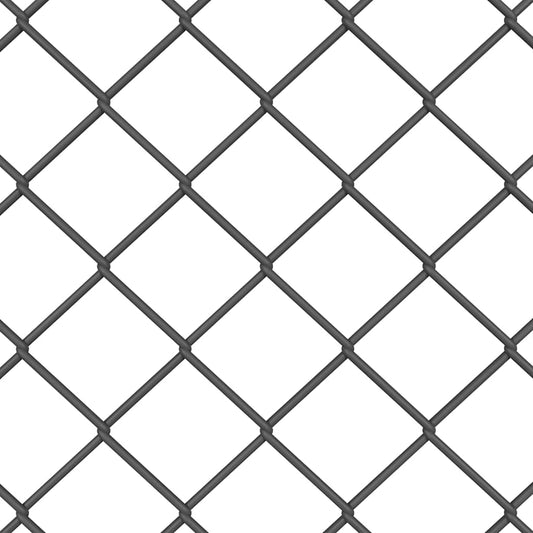 Zaun und Pfosten Grau 1,2 x 10 m Stahl