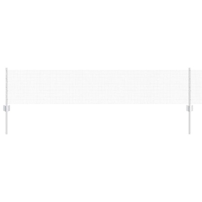 Zaun mit Pfosten Silber 0,4 x 10 m Stahl