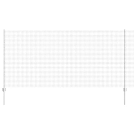 Zaun mit Pfosten Silber 1.2 x 10 m Stahl