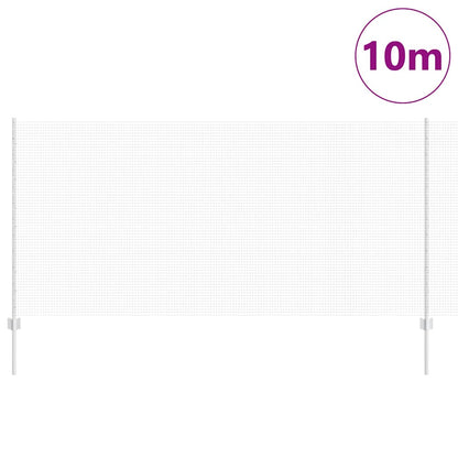 Zaun mit Pfosten Silber 1.2 x 10 m Stahl