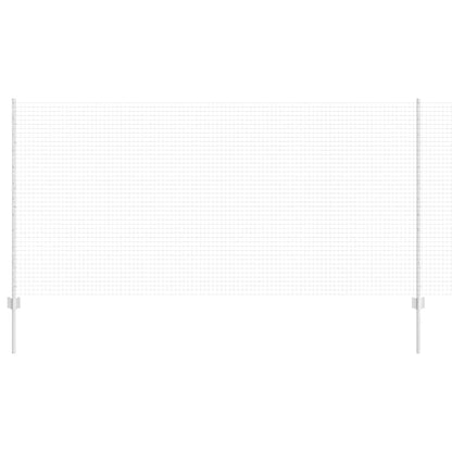 Zaun mit Pfosten Silber 1.2 x 10 m Stahl
