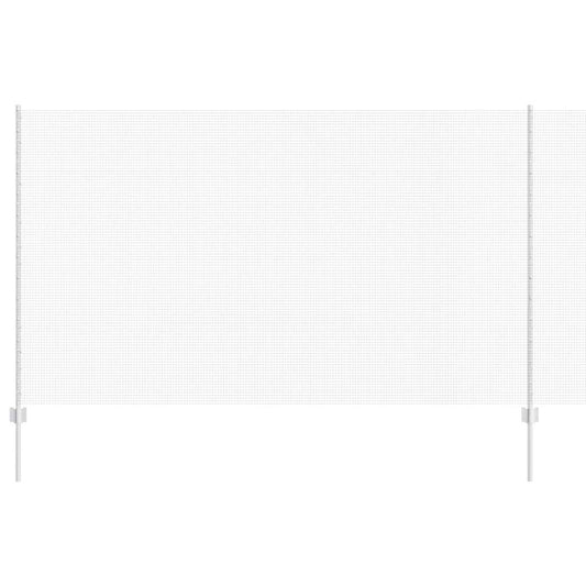Zaun mit Pfosten Silber 1.4 x 10 m Stahl