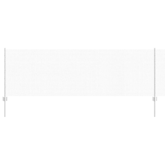Zaun mit Pfosten Silber 0.8 x 25 m Stahl