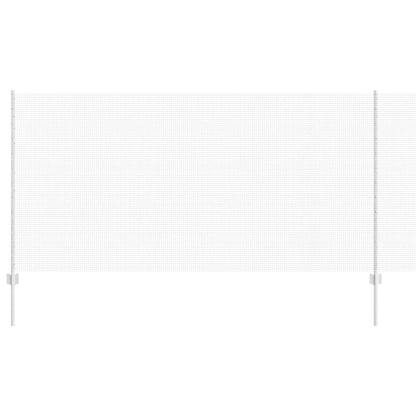 Zaun mit Pfosten Silber 1.2 x 25 m Stahl