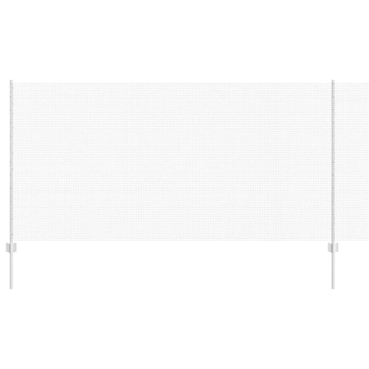 Zaun mit Pfosten Silber 1.2 x 25 m Stahl