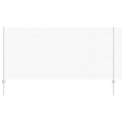 Zaun mit Pfosten Silber 1.2 x 25 m Stahl