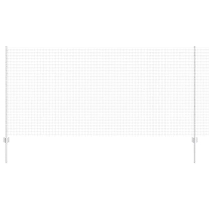 Zaun mit Pfosten Silber 1.2 x 25 m Stahl