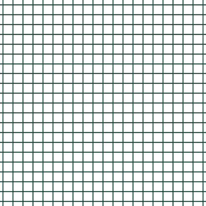 Zaun mit Pfosten Grün 0,6 x 25 m Stahl