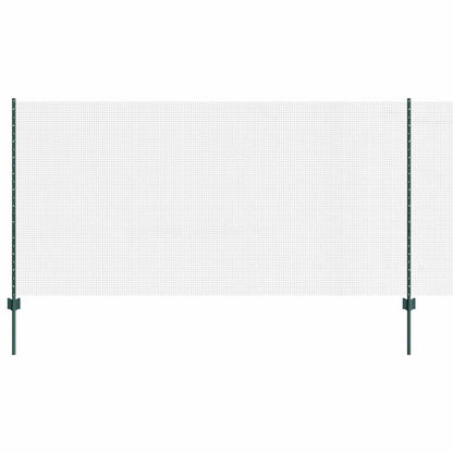 Zaun mit Pfosten Grün 1.2 x 25 m Stahl