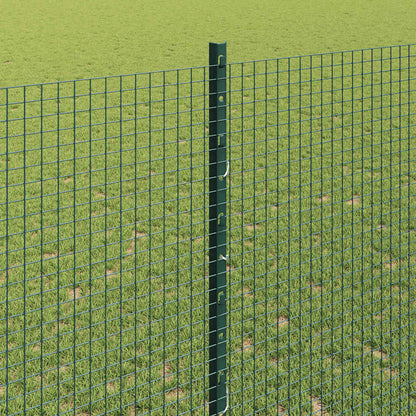 Zaun mit Pfosten Grün 1,4 x 25 m Stahl