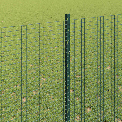 Zaun mit Pfosten Grün 1.6 x 25 m Stahl