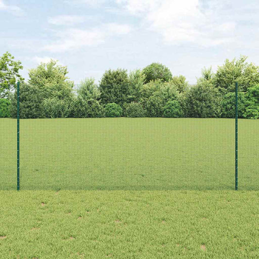 Zaun mit Pfosten Grün 1.2 x 50 m Stahl