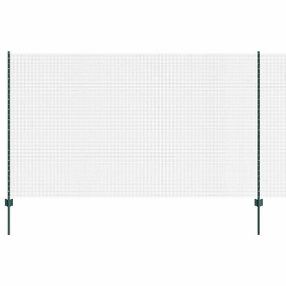 Zaun mit Pfosten Grün 1.4 x 50 m Stahl