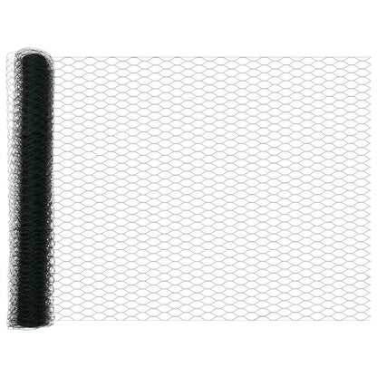 Zaun mit Pfosten Grün 1.4 x 10 m Stahl
