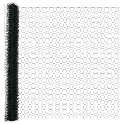Zaun mit Pfosten Grün 1.5 x 10 m Stahl