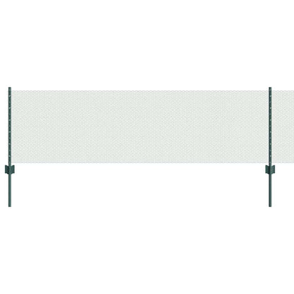 Zaun mit Pfosten Grün 0.6 x 50 m Stahl