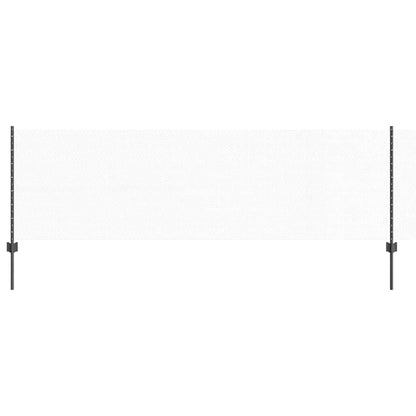 Zaun mit Pfosten Grau 0,8 x 50 m Stahl