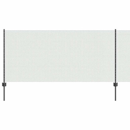 Zaun mit Pfosten Grau 1 x 100 m Stahl