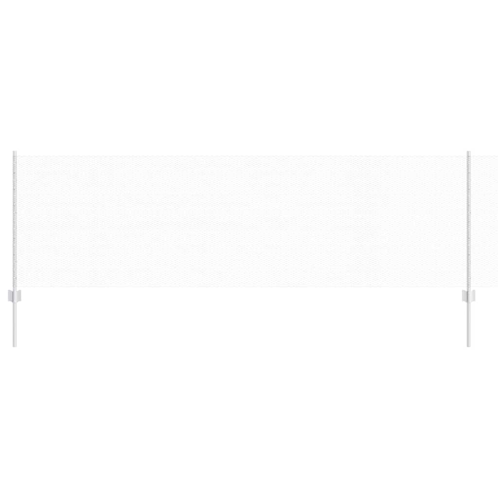 Zaun mit Pfosten Silber 0.8 x 10 m Stahl