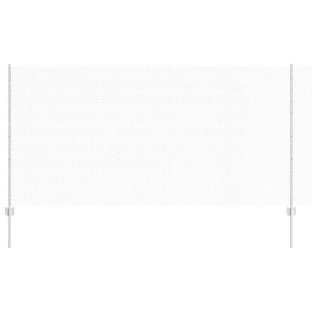 Zaun mit Pfosten Silber 1.2 x 10 m Stahl