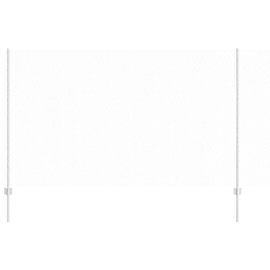 Zaun mit Pfosten Silber 1.4 x 10 m Stahl