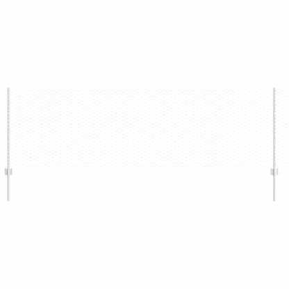 Zaun mit Pfosten Silber 0.8 x 25 m Stahl