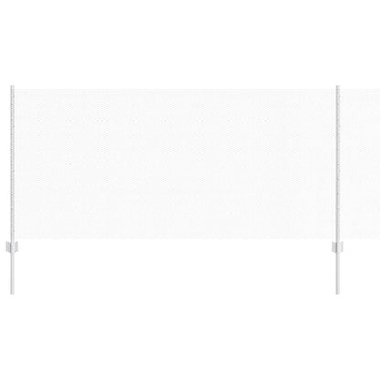 Zaun mit Pfosten Silber 1 x 25 m Stahl
