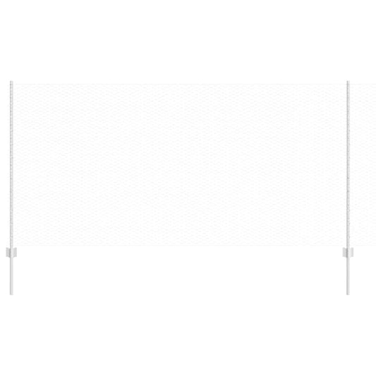 Zaun mit Pfosten Silber 1.2 x 25 m Stahl