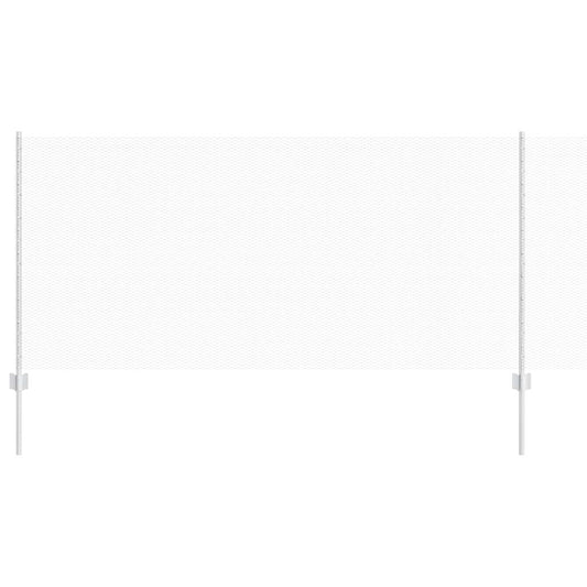 Zaun mit Pfosten Silber 1 x 50 m Stahl