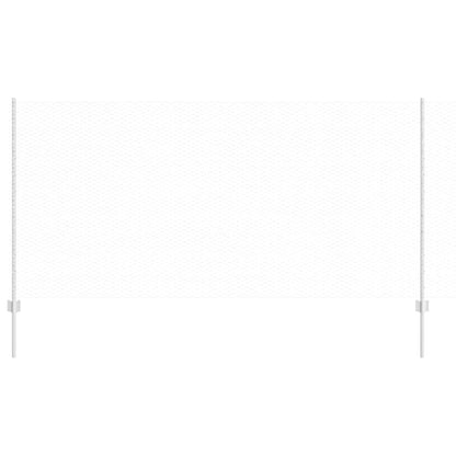 Zaun mit Pfosten Silber 1.2 x 50 m Stahl