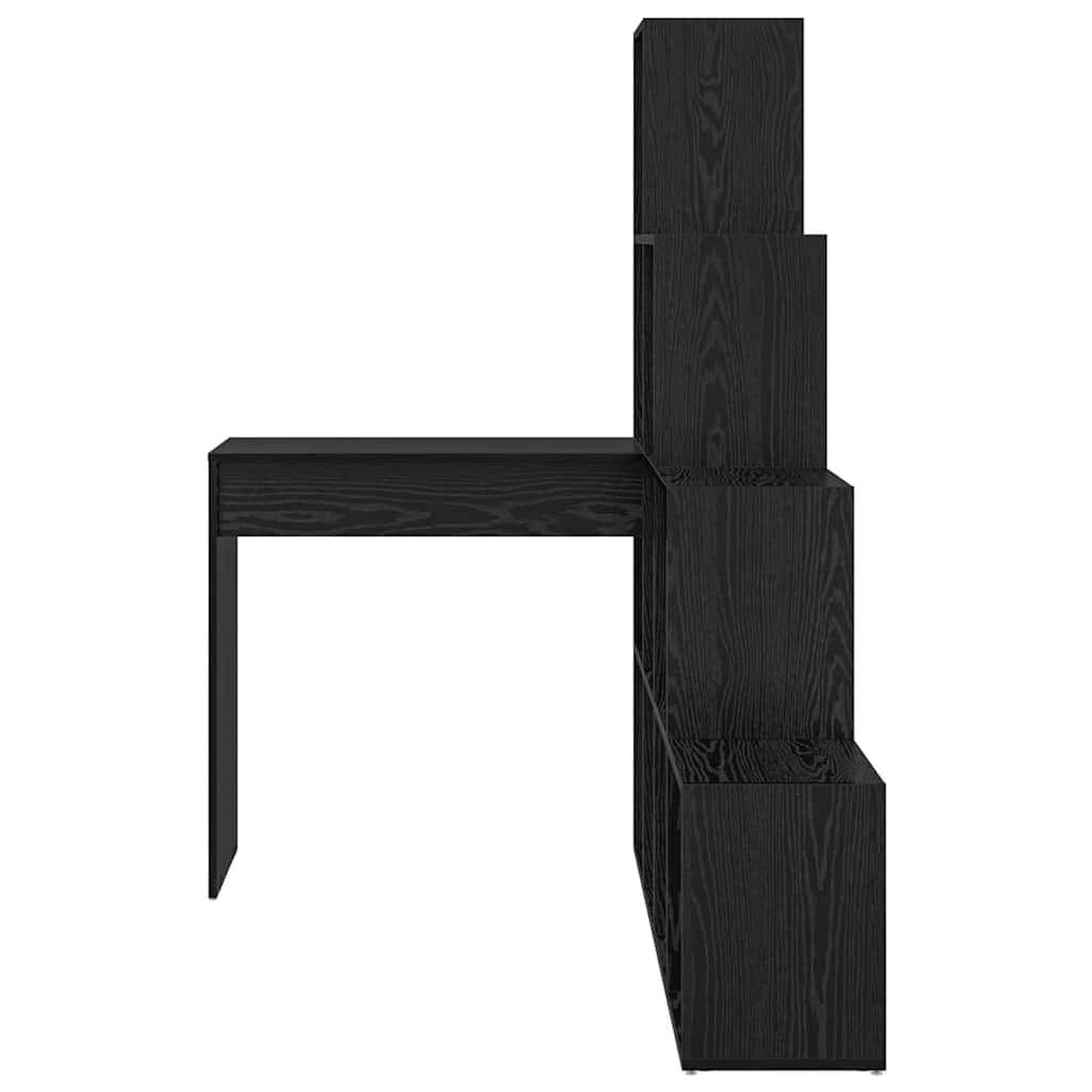 Eckschreibtisch Schwarz Eichen-Optik 101,5 x 149,5 x 149,5 cm