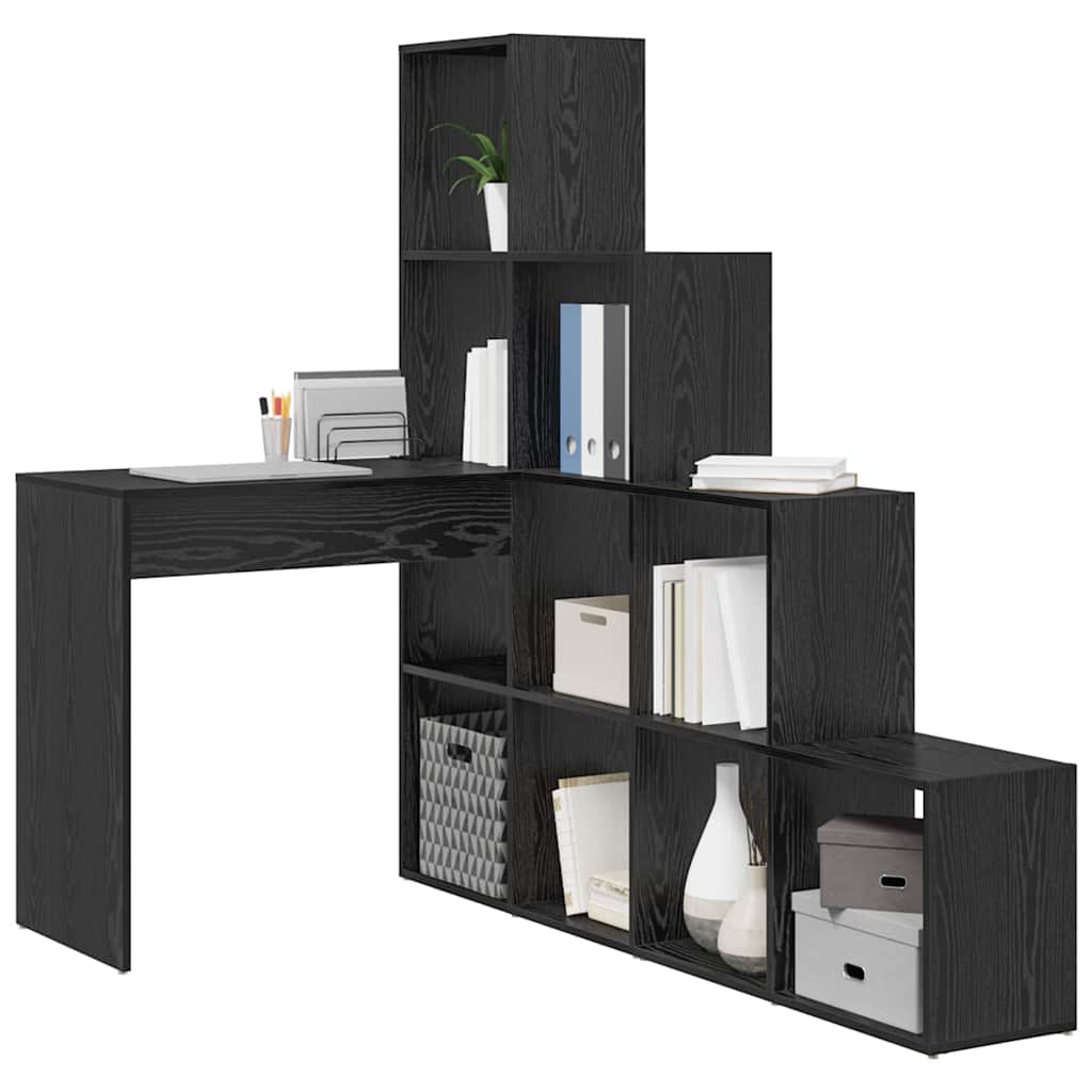 Eckschreibtisch Schwarz Eichen-Optik 101,5 x 149,5 x 149,5 cm