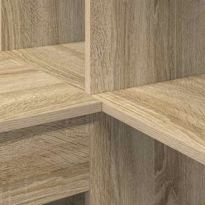 Eckschreibtisch mit Regal Sonoma Eiche 101,5 x 149,5 x 149,5 cm