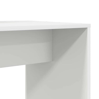 Schreibtisch mit Regal Weiß 138.5 x 55 x 143 cm Holzwerkstoff