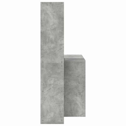 Schreibtisch Betongrau 138.5 x 55 x 143 cm Holzwerkstoff