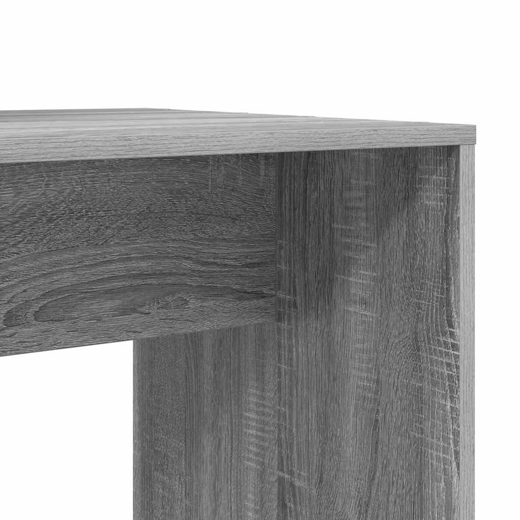 Schreibtisch Grau Sonoma 138.5 x 55 x 143 cm Holzwerkstoff
