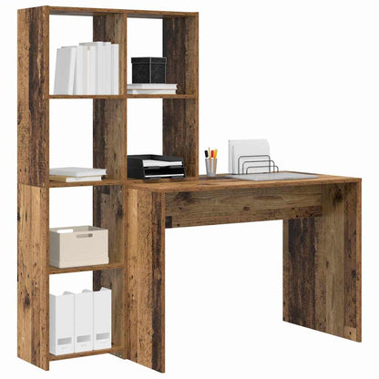Schreibtisch Altholz 138.5 x 55 x 143 cm Holzwerkstoff