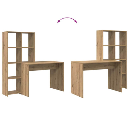 Schreibtisch Artisan-Eiche 138.5 x 55 x 143 cm Holzwerkstoff