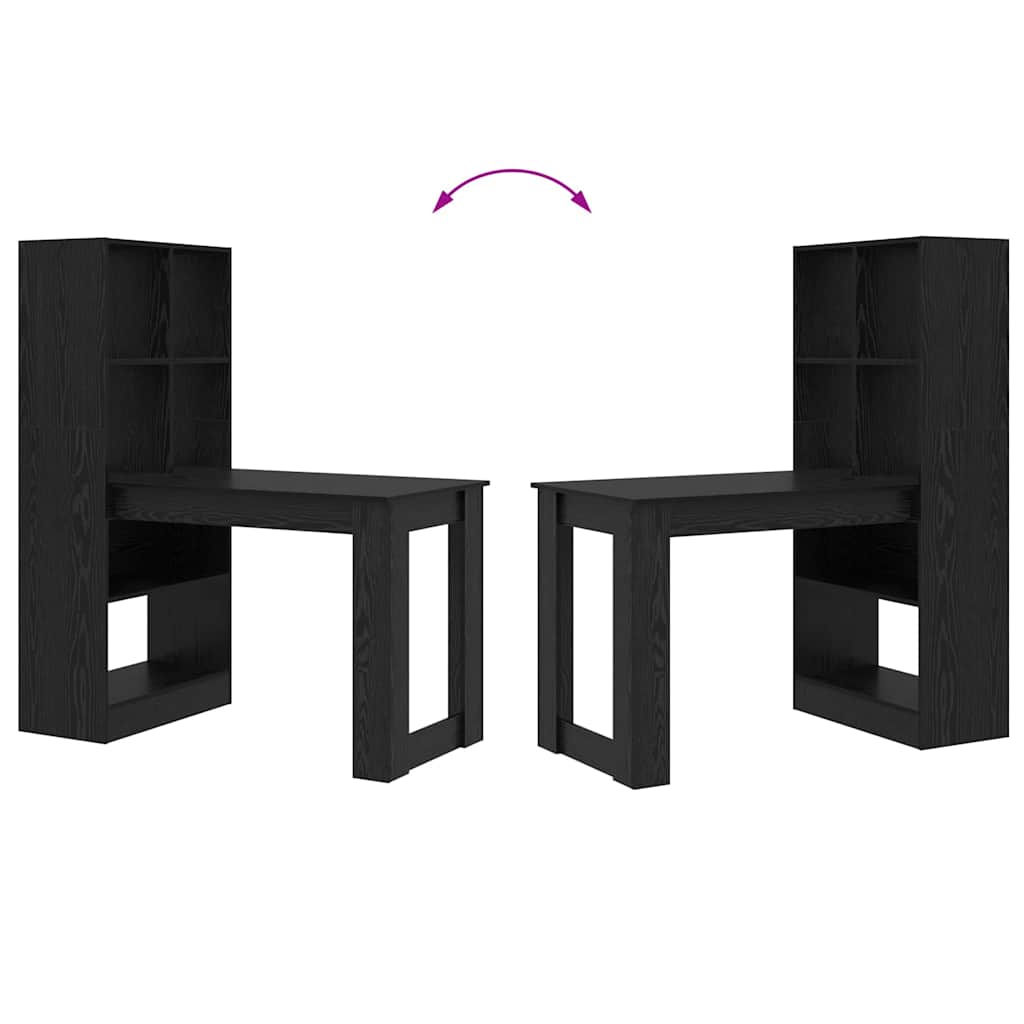Schreibtisch Schwarze Eiche 122 x 67 x 145 cm Holzwerkstoff