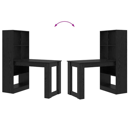 Schreibtisch Schwarze Eiche 122 x 67 x 145 cm Holzwerkstoff
