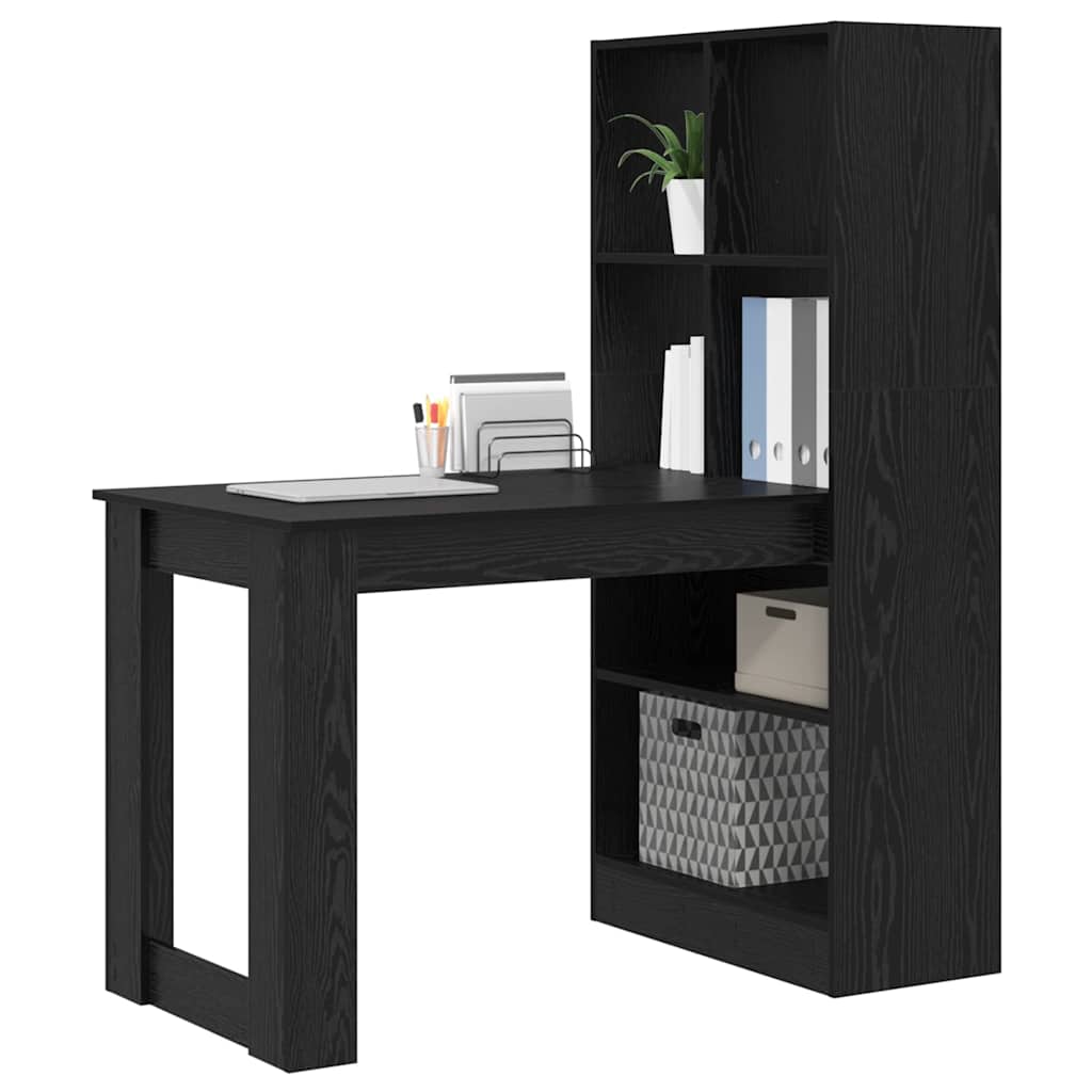 Schreibtisch Schwarze Eiche 122 x 67 x 145 cm Holzwerkstoff