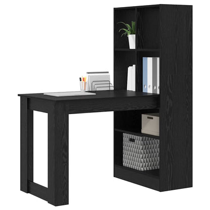 Schreibtisch Schwarze Eiche 122 x 67 x 145 cm Holzwerkstoff