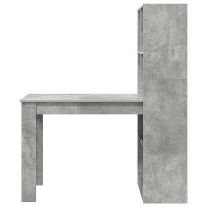Schreibtisch Beton Grau 122 x 67 x 145 cm Holzwerkstoff