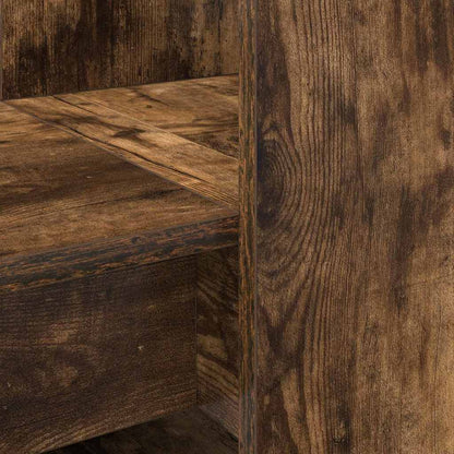Schreibtisch Räuchereiche 122 x 67 x 145 cm Holzwerkstoff