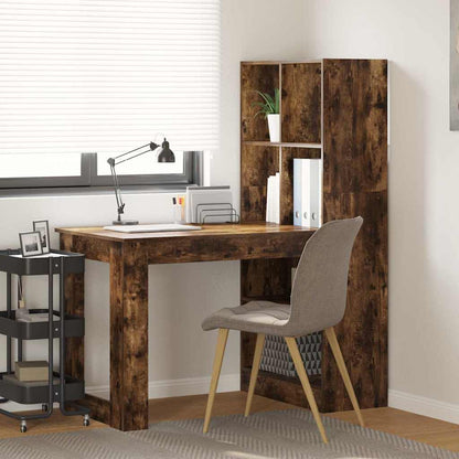 Schreibtisch Räuchereiche 122 x 67 x 145 cm Holzwerkstoff