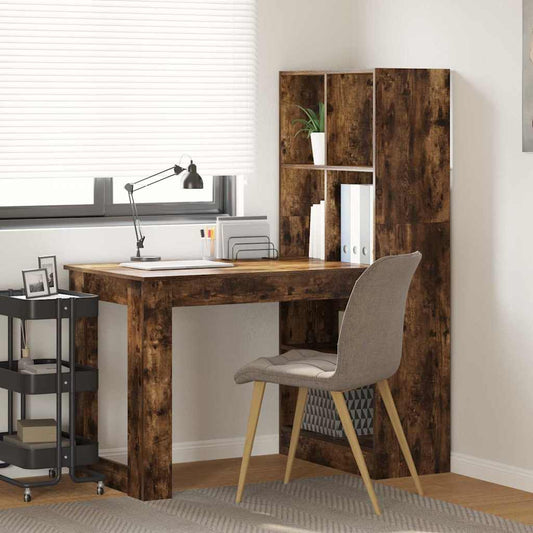 Schreibtisch Räuchereiche 122 x 67 x 145 cm Holzwerkstoff