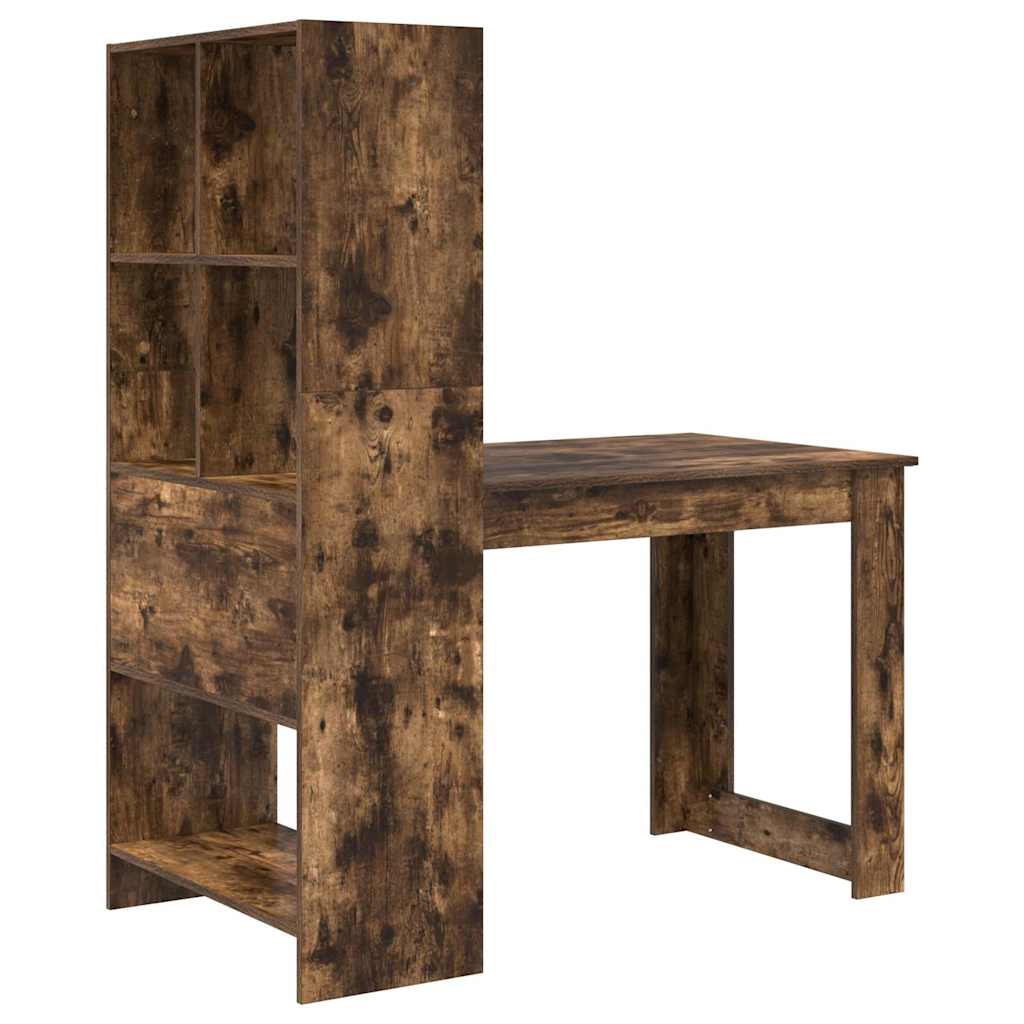 Schreibtisch Räuchereiche 122 x 67 x 145 cm Holzwerkstoff